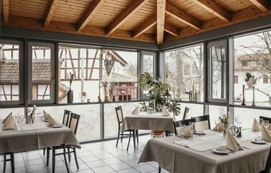 Landgasthof Krone Wintergarten | Bett+Bike | Möckmühl-Korb | © Landgasthof Krone Schmidt GmbH