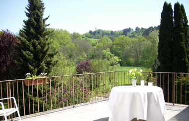 Landgasthof Rössle in Rosengarten: Terrasse | © Hohenlohe Schwäbisch Hall
