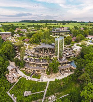 Luftaufnahme Mawell Resort Langenburg | © Touristikgemeinschaft Hohenlohe e. V. | Mawell Resort