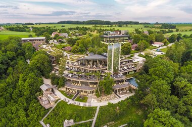 Luftaufnahme Mawell Resort Langenburg | © Touristikgemeinschaft Hohenlohe e. V. | Mawell Resort