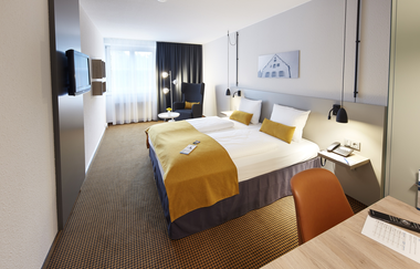 nestor Hotel Neckarsulm - Zimmeransicht Doppelzimmer | Bett+Bike Hotel HeilbronnerLand | RadServiceStation | © nestor Hotel