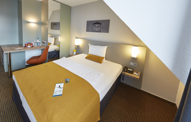 nestor Hotel Neckarsulm - Zimmeransicht Einzelzimmer | Bett+Bike Hotel HeilbronnerLand | RadServiceStation | © nestor Hotel Neckarsulm