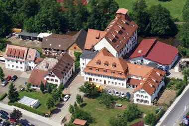 Blick auf die Mühle von oben / Odenwald | © OM Deutschland