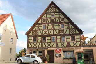 Pension Wolz in Langenburg: Frontansicht Haus | © Hohenlohe + Schwäbisch Hall Tourismus e. V.