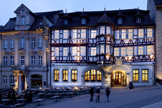 Stadt-gut-Hotel und Gasthof Goldener Adler in Schwäbisch Hall: Außenansicht | © Hohenlohe Schwäbisch Hall
