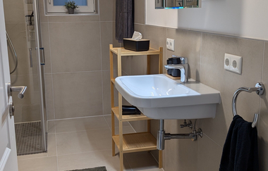 Ferienwohnung Pfedelbach Badezimmer | © Hohenloher Perlen