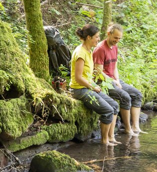 Trekking-Camp Bachgeflüster | © Naturpark Neckartal-Odenwald/Maren Kunkelmann