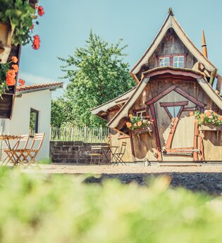 Hexenhäuschen auf dem Weingut Koppenhöfer | Löwenstein-Rittelhof | Weinsberger Tal | © Tourismus im Weinsberger Tal e.V.