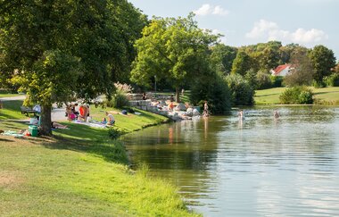 Wohnmobilhalt „Am Elsenzer See“ | © Stadt Eppingen