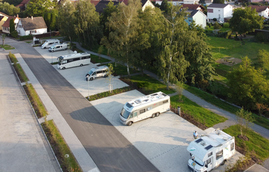 Wohnmobilhalt "An der Hilsbach", Stadt Eppingen, Luftbild | © Stadt Eppingen