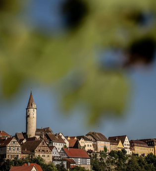 Stadtkulisse von Kirchberg an der Jagst | © Hohenlohe + Schwäbisch Hall Tourismus e. V.