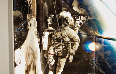 Dusche mit Weltraum Hintergrund | © Neckar-Zaber-Tourismus e.V.