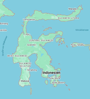 „... für uns geopfert“ – Opferrituale in Indonesien und in der Bibel | © Google Maps
