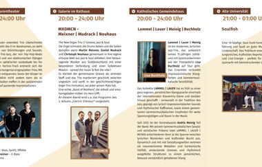 Jazz in der Altstadt 2026, Flyer