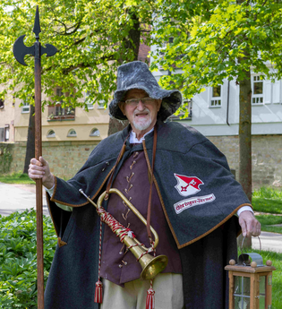 "Nachtwächter trifft Hamballe" mit Fritz Offenhäuser | © Touristikgemeinschaft Hohenlohe e.V. | Stadt Öhringen