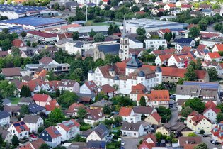 Luftbild von Pfedelbach | © Touristikgemeinschaft Hohenlohe e. V. | Andi Schmid