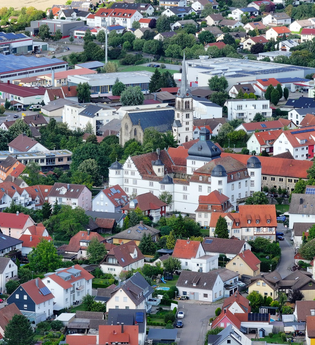 Luftbild von Pfedelbach | © Touristikgemeinschaft Hohenlohe e. V. | Andi Schmid