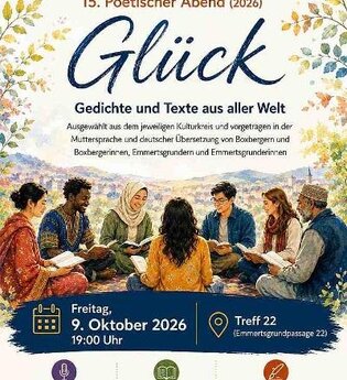 15. Poetischer Abend des Kulturkreis Emmertsgrund-Boxberg