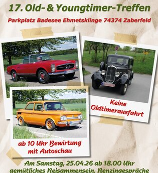 17. Oldt- & Youngtimertreffen in Zaberfeld | © Oldtimerfreunde Zaberfeld e.V.