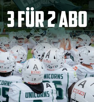 3 für 2 Aktion | © Schwäbisch Hall Unicorns