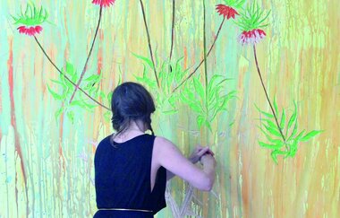 30. Künstlerfahnenfestival "Verspeise die leise Weise", Nicole Bianchet