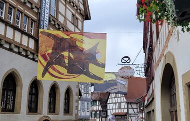 30. Künstlerfahnenfestival "Verspeise die leise Weise" von Nicole Bianchet