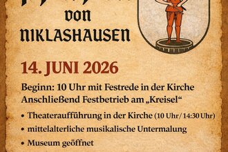 550 Jahre Pfeifer von Niklashausen | © Geschichts- und Kulturverein "Der Pfeifer" Niklashausen