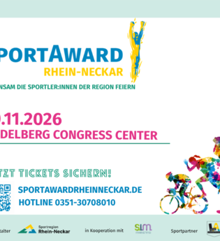 9. SportAward Rhein-Neckar 2026 – gemeinsam die Sportler:innen der Region feiern