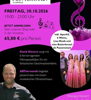 A Cappella und Wein im Weingut Klenert