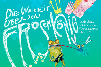 Veranstaltungsplakat zum Kindertheater "Die Wahrheit über den Froschkönig" | © Kulturforum Brackenheim e.V.