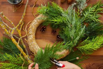 Adventskranz-Workshop | © Naturakademie Heidelberg