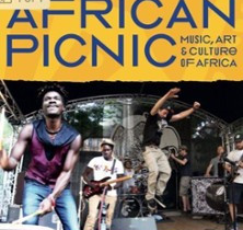 Musiker auf einer Bühne beim African Picnic Festival. | © links im Bild