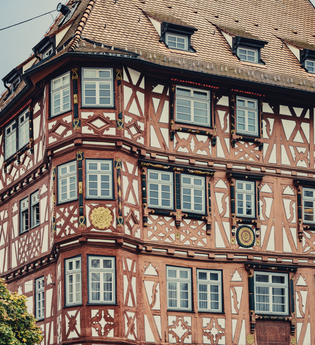 Palm´sches Haus in Mosbach mit seiner eindrucksvollen Fachwerkfassade | © Touristikgemeinschaft Odenwald e.V.