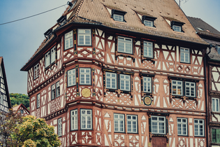 Palm´sches Haus in Mosbach mit seiner eindrucksvollen Fachwerkfassade | © Touristikgemeinschaft Odenwald e.V.