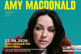 Amy Macdonald - Open-Air-Konzert 23.08.2026 in Bruchsal im Schlossgarten