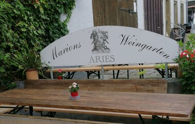 Weingarten der Besenwirtschaft Weingut Aries | Widdern | HeilbronnerLand | © Aries Wein.Gut