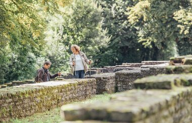 Besucher beim römischen Gutshof Villa Rustica I Bad Rappenau | © Stadt Bad Rappenau