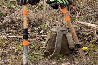 Pflanzspaten im Wald. | © Forstamt Schwäbisch Hall