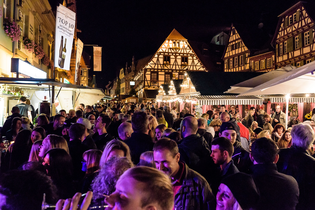 Brettener Weinmarkt bei Nacht | © Oliver Kelller für Stadt Bretten