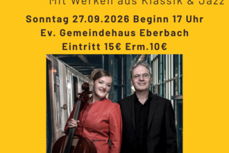 Cello goes East - Alexandra Netzold (Cello) und Oliver Taupp (Klavier)