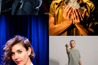 Die vier Darsteller als Kollage dargestellt