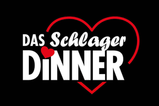 Logo von 'Das Schlager Dinner' mit Herzmotiv. | © engesser marketing GmbH