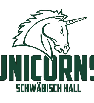 Logo der Schwäbisch Hall Unicorns mit einem stilisierten Einhornkopf. | © TSG Schwäbisch Hall e.V.