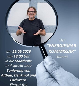 Der „Energiesparkommissar“ kommt!