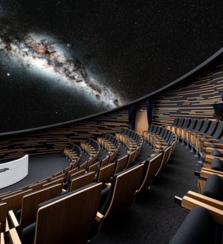 Ein Blick ins All aus dem Haus der Astronomie | © Bild: S. Schnepper