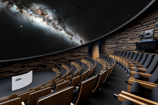 Ein Blick ins All aus dem Haus der Astronomie