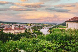 Blick vom Gundelsheimer Himmelreich ins Neckartal | HeilbronnerLand | © Touristikgemeinschaft HeilbronnerLand