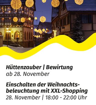 Einschalten der Weihnachtsbeleuchtung in Eppingen