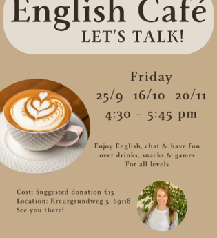 Plakat English Café