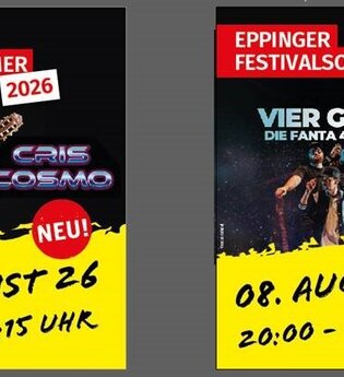 VIER GEWINNT und Vorband Cris Cosmo | © Stadt Eppingen